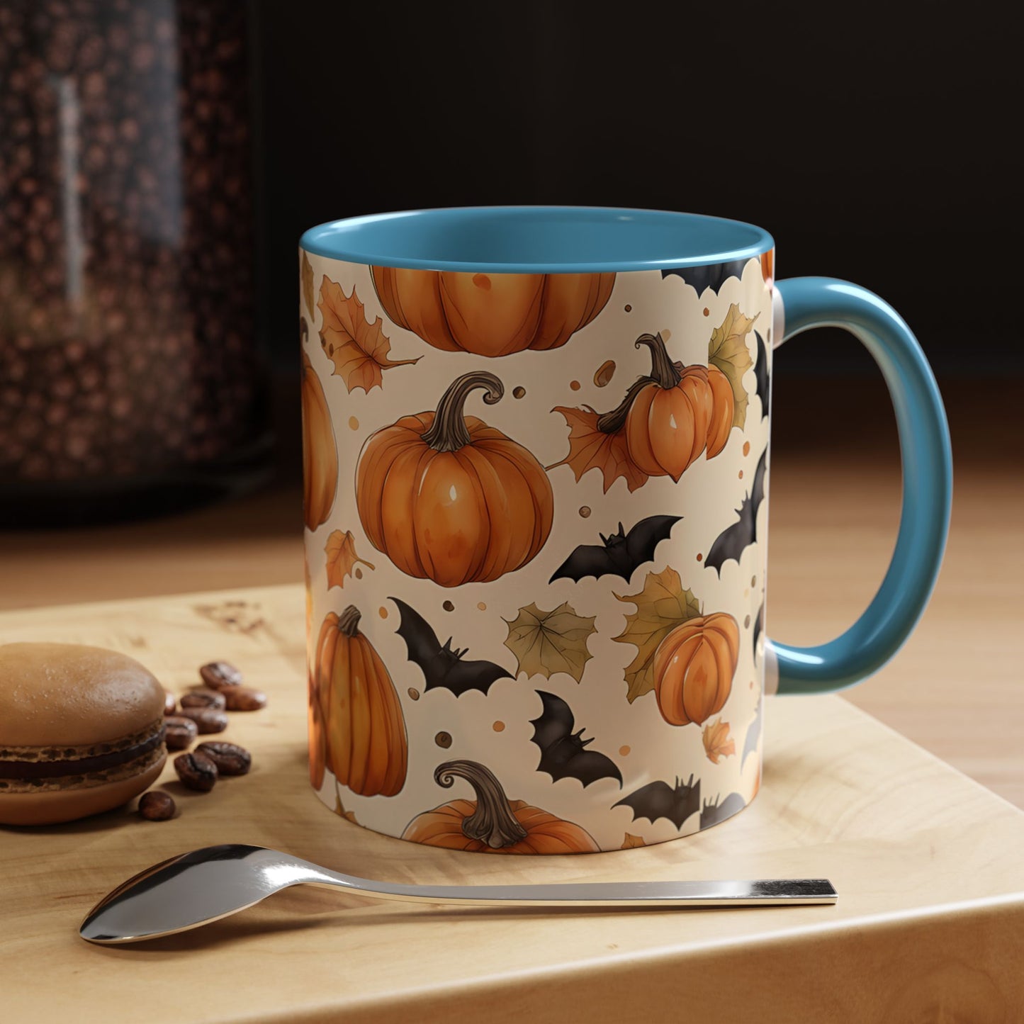 Pumpkin Halloween Coffee Mug, Fall Decor Mugs, Spooky Halloween Gifts, Autumn Drinkware, Seasonal Coffee Cups