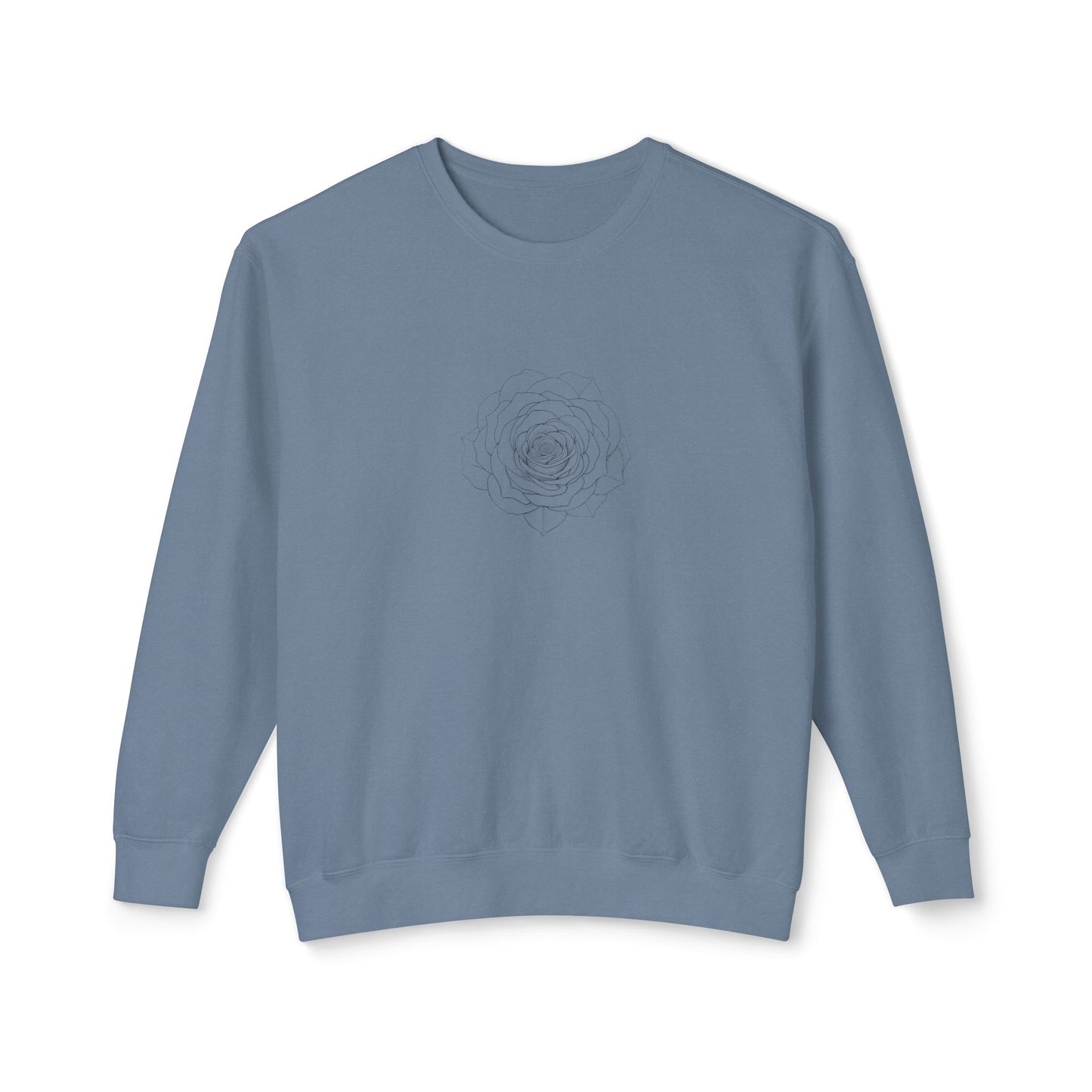 Minimalist Floral Crewneck Sweatshirt, Cozy Unisex Pullover, Casual Spring Apparel, Perfect Gift for Her, Everyday Comfort