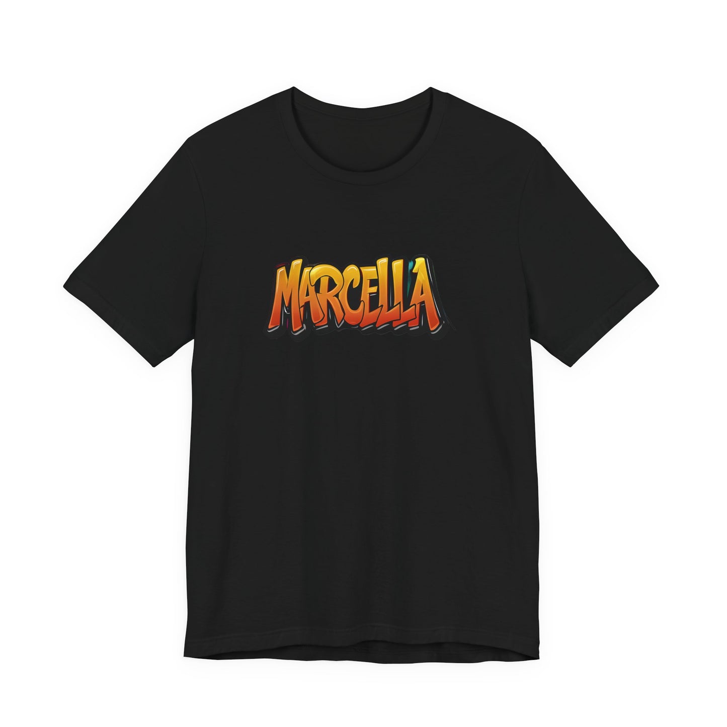 Marcella Graphic Tee, Unisex Short Sleeve Shirt for Casual Wear, Gift for Friends, Summer Outfit, Unique Name Shirt