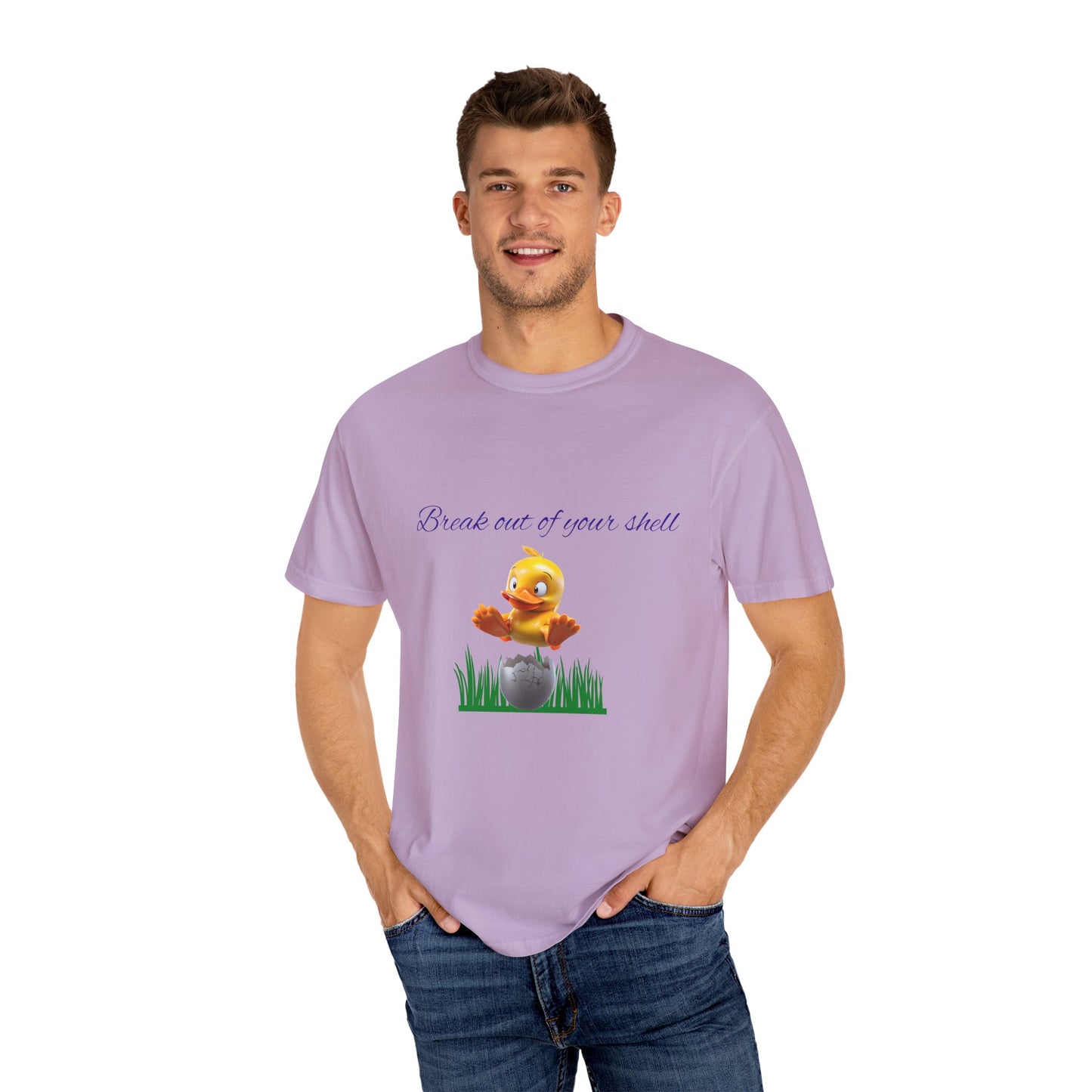 Egg-citing Garment-Dyed T-shirt: Perfect for Easter, Spring Celebrations