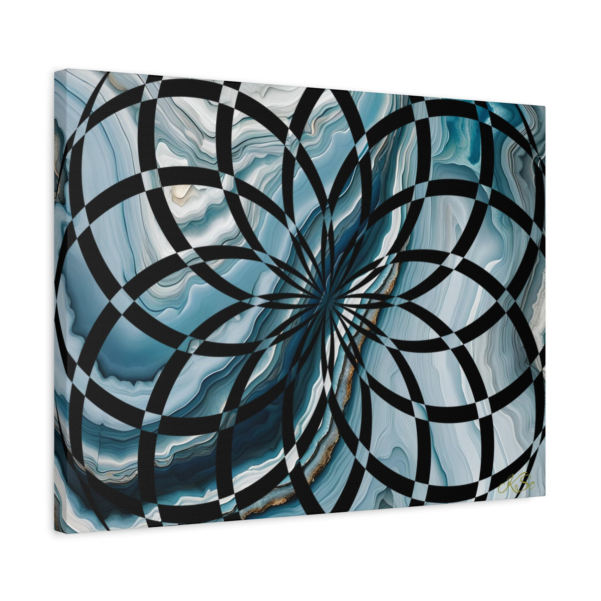 Abstract Geometric Art Canvas Print, Modern Wall