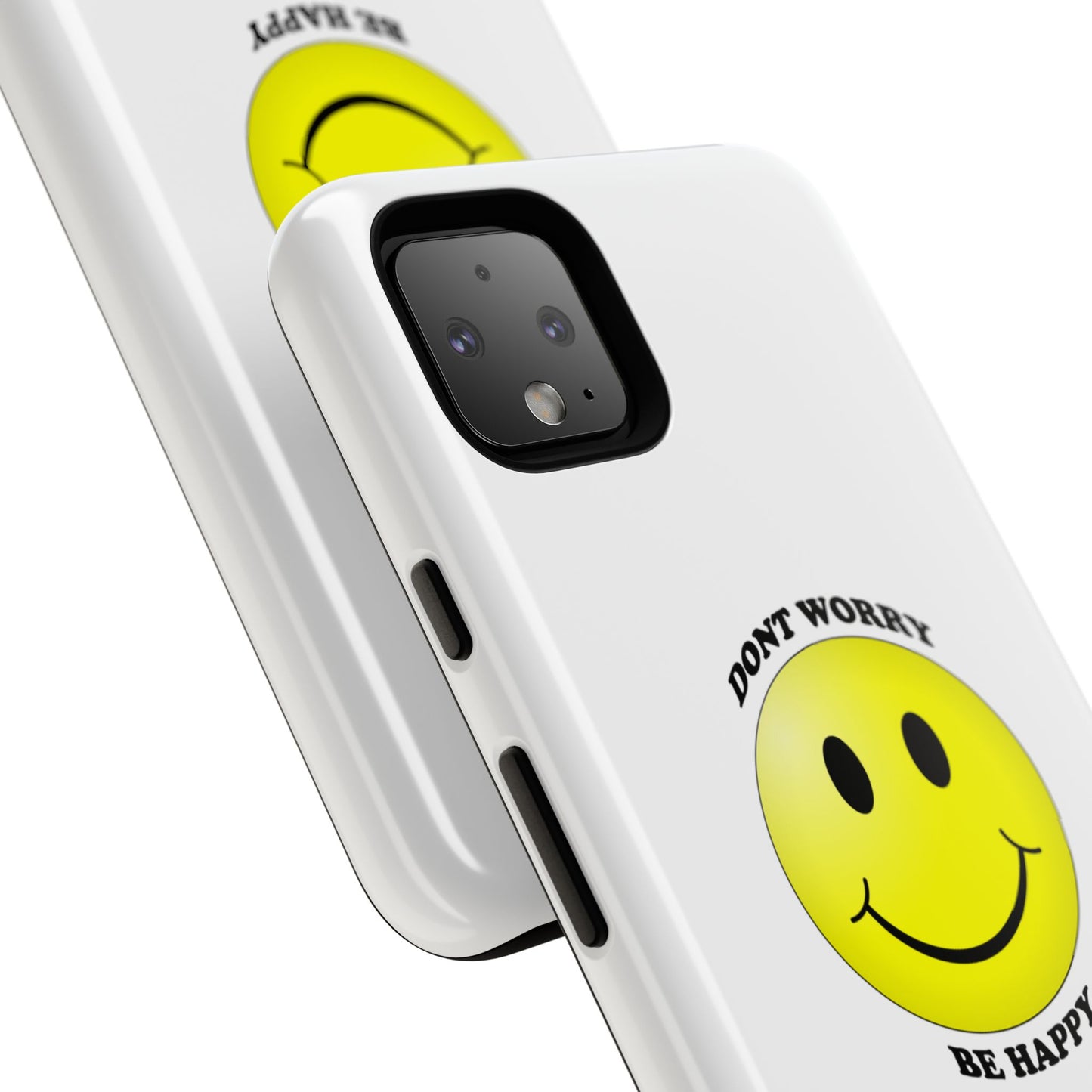 Happy Face Phone Case, Tough Cases, Don’t Worry, Be Happy, Cute Gift for Friends, Positive Vibes, Fun Mobile Accessories