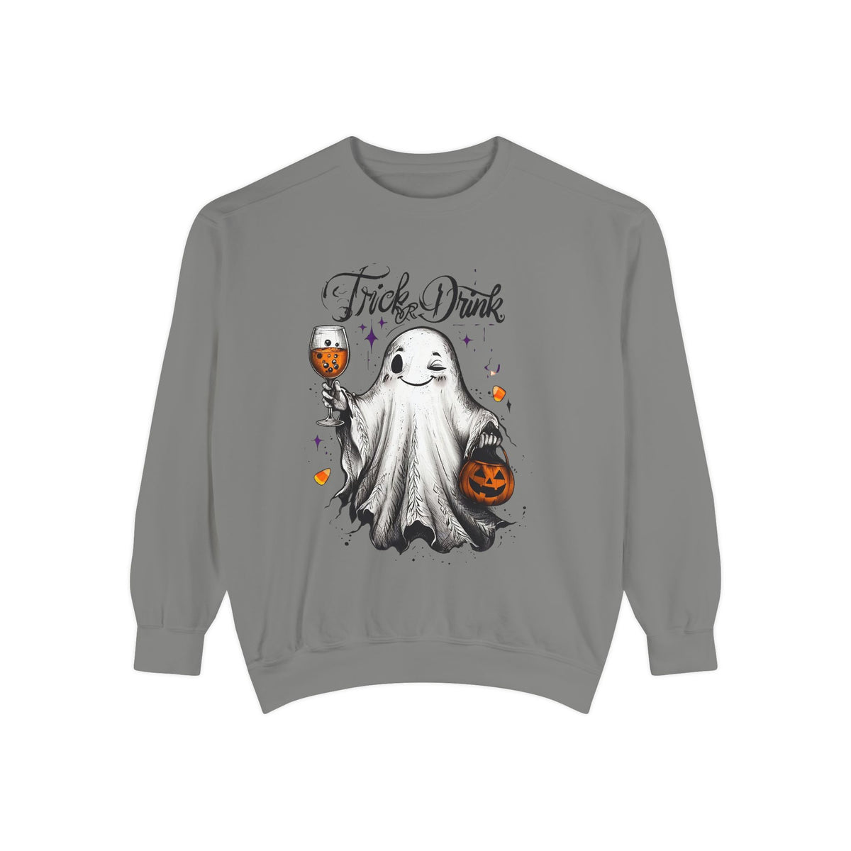 Spooky Ghost Sweatshirt | Trick or Treat Apparel, Halloween Gift, Cozy Unisex Top, Fall Fashion, Casual Wear