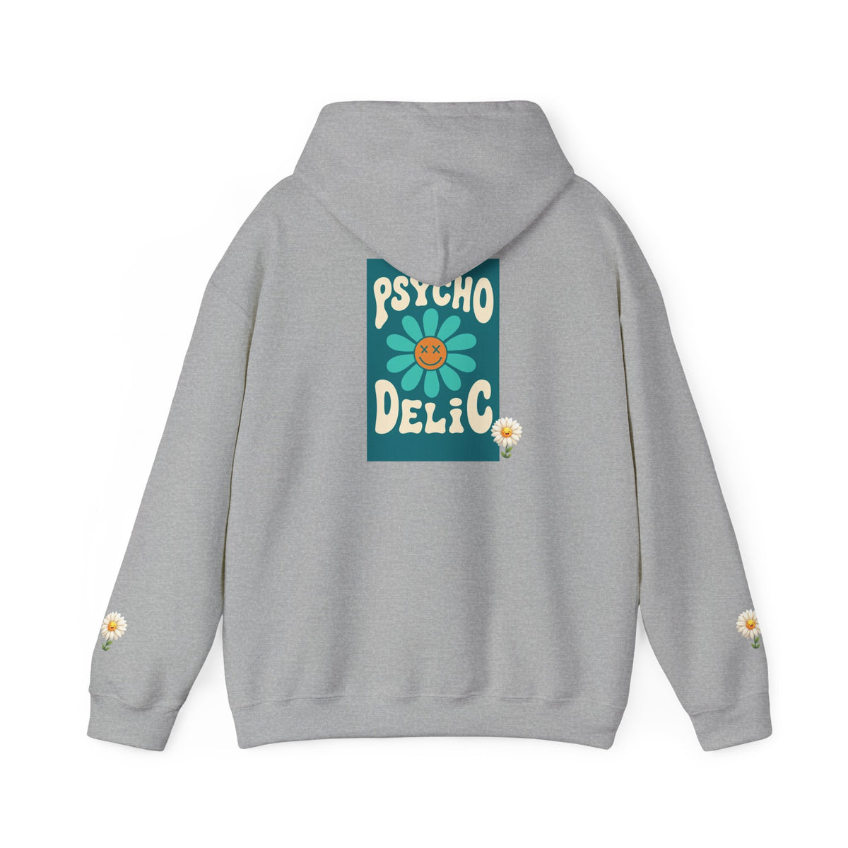 Psychedelic Floral Hoodie, Cozy Sweatshirt for Casual Style, Gift for Flower Lovers, Cute Streetwear, Spring Fashion, Art Tee