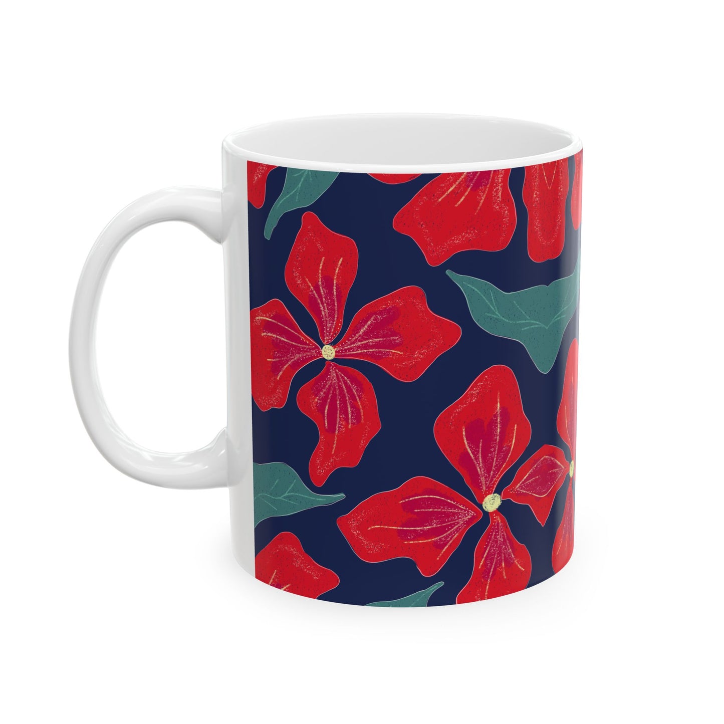 Vibrant Floral Ceramic Mug | Coffee Tea Cup, Gift for Her, Home Décor, Birthday, Mother's Day, Eco-Friendly