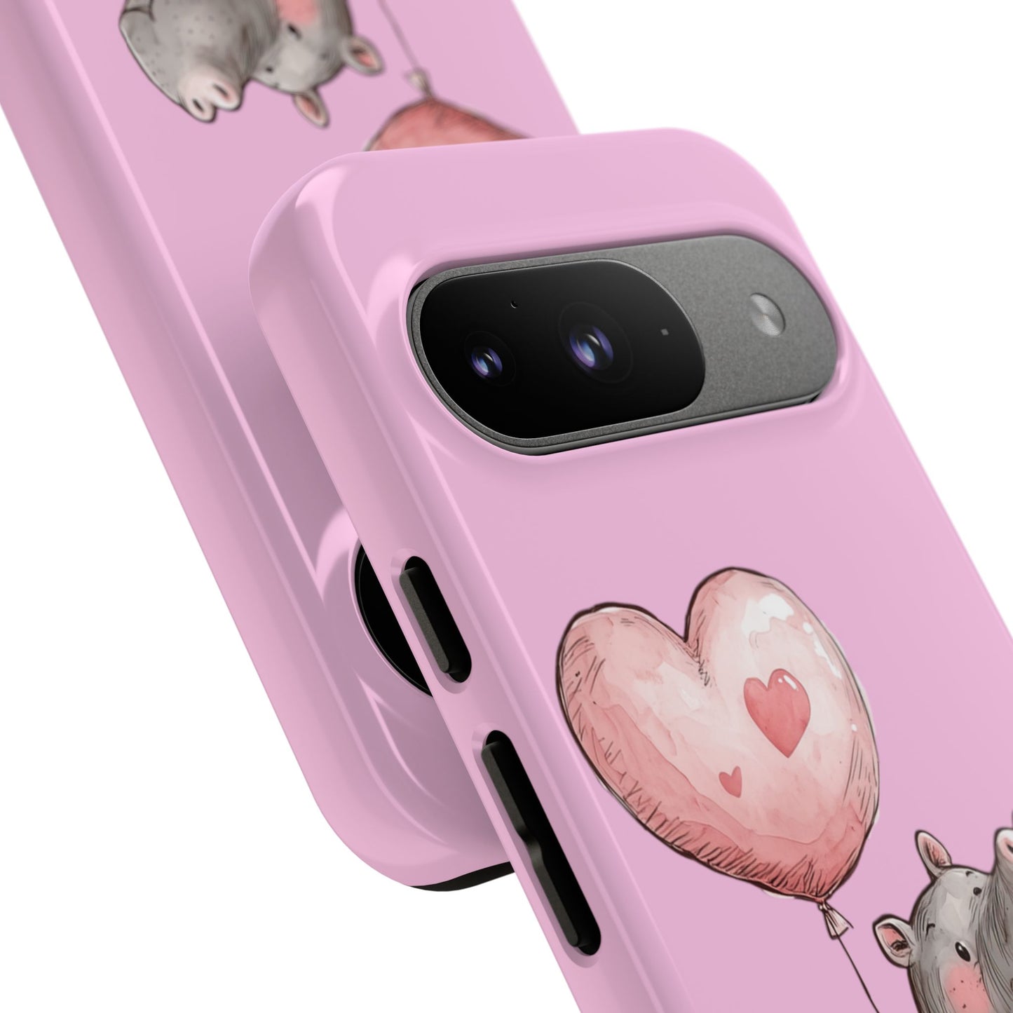 Cute Hippo Phone Case | Good Vibes, Gift for Friends, Cute Phone Accessories, Animal Lover Gift, Happy Phone Cover