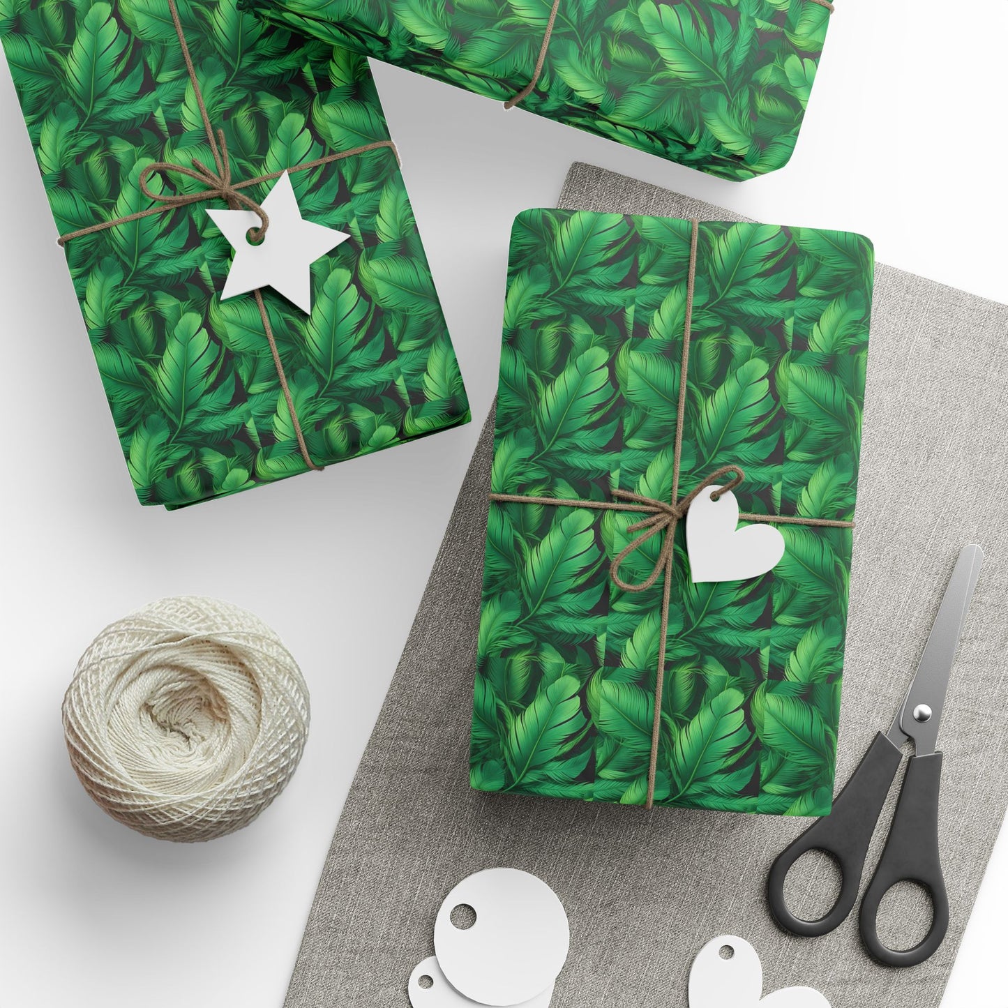 Eco-Friendly Wrapping Papers, Gift Wrap, Sustainable Packaging, Birthday, Holidays, Greenery Design, Floral Occasions