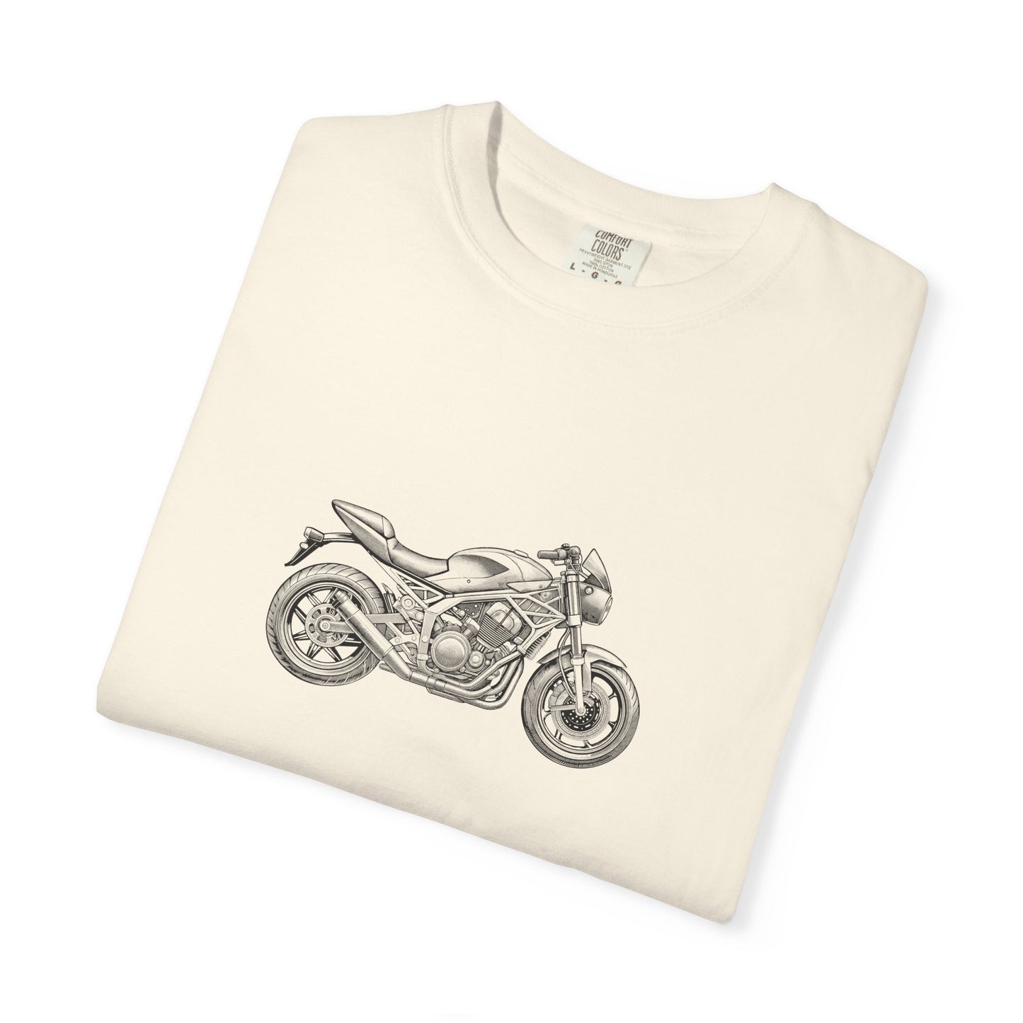 Motorcycle Vibes Unisex Garment-Dyed T-Shirt, Biker Tee for Motorcycle Enthusiasts, Gift for Riders, Casual Wear, Adventure Apparel