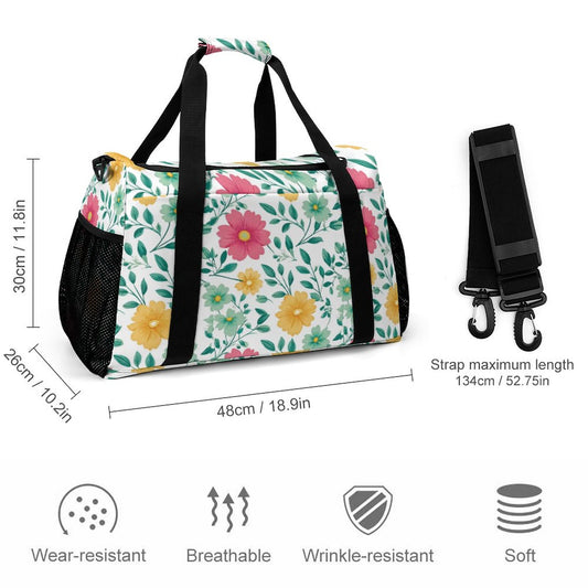Travel Duffel Bag - Floral