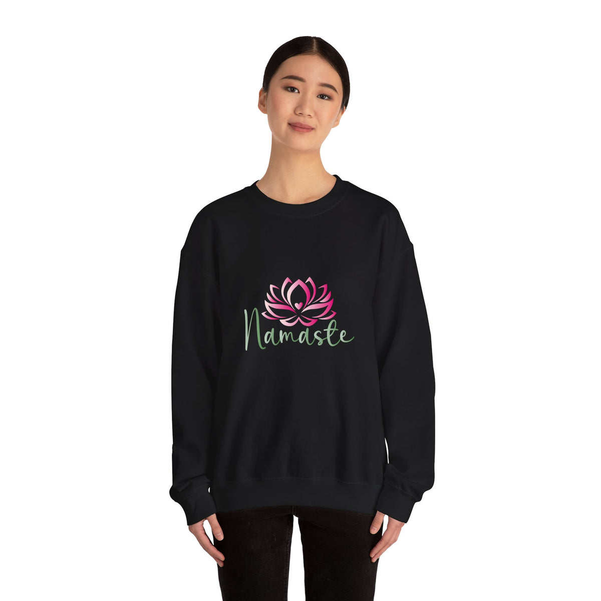 Namaste Lotus Sweatshirt — Cozy Yoga Crewneck for Meditation & Mindfulness