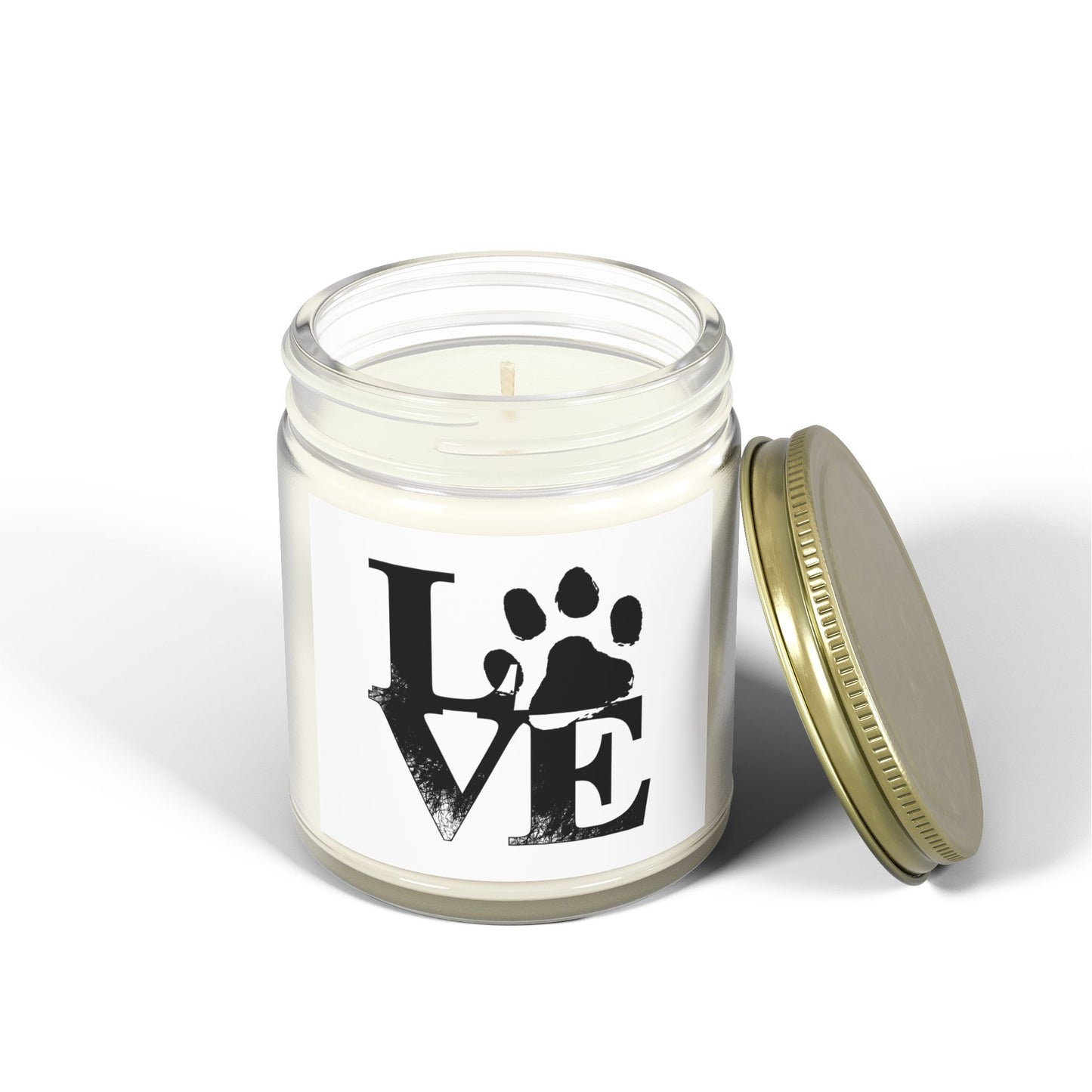 Pet Love Scented Candles - Coconut Apricot Wax for Dog Lovers, Gift for Pet Owners, Home Decor, Cozy Atmosphere, Valentine's Day