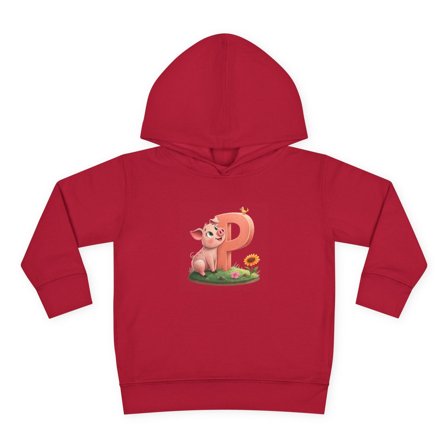 Toddler Piggy Personalized Fleece Hoodie, Cute Animal Hoodie, Kids Pullover, Toddler Clothes, Kids Gift, Birthday Present