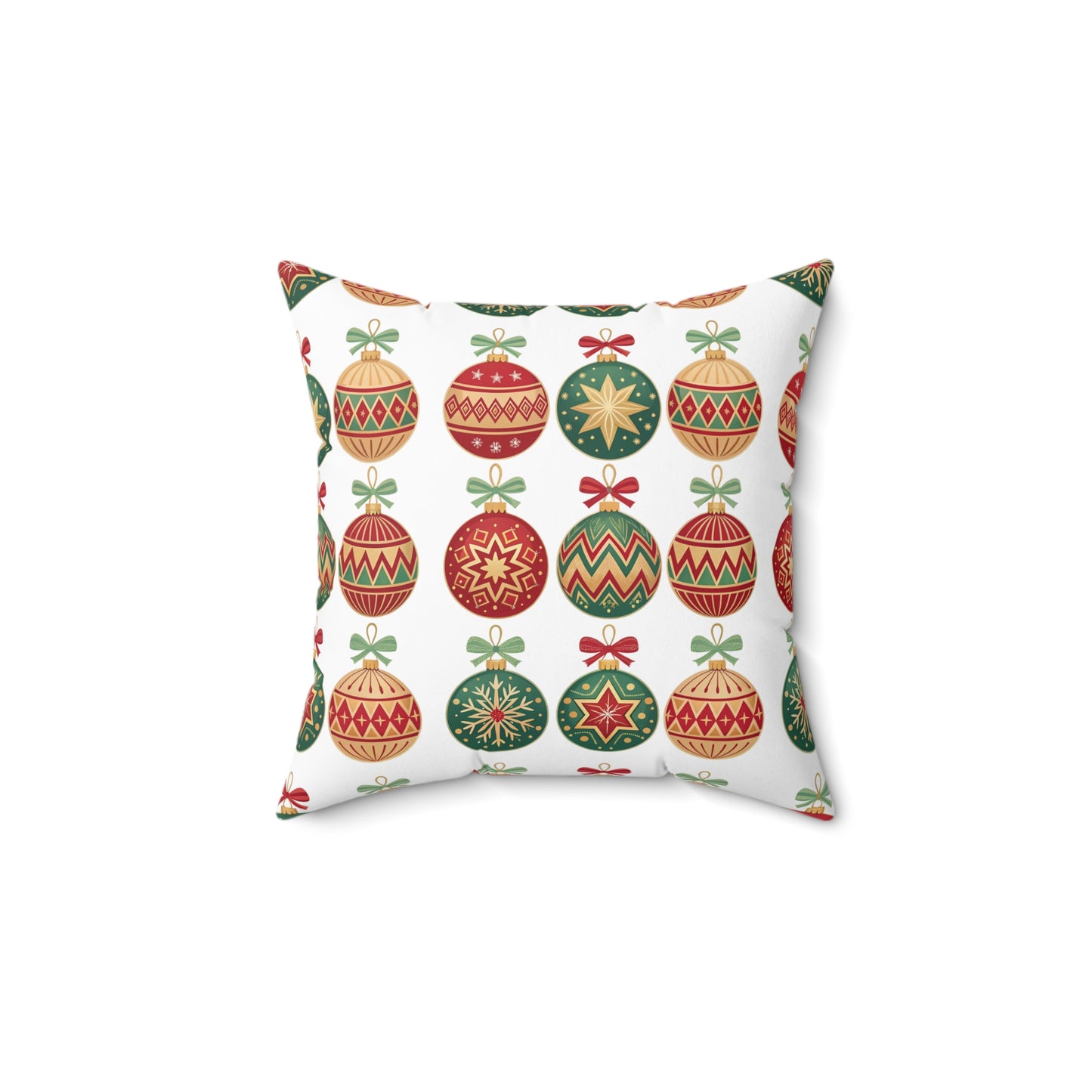 Festive Holiday Throw Pillow, Christmas Pillow Cover, Decorative Couch Cushion, Seasonal Home Decor, Winter Ornament Pillow