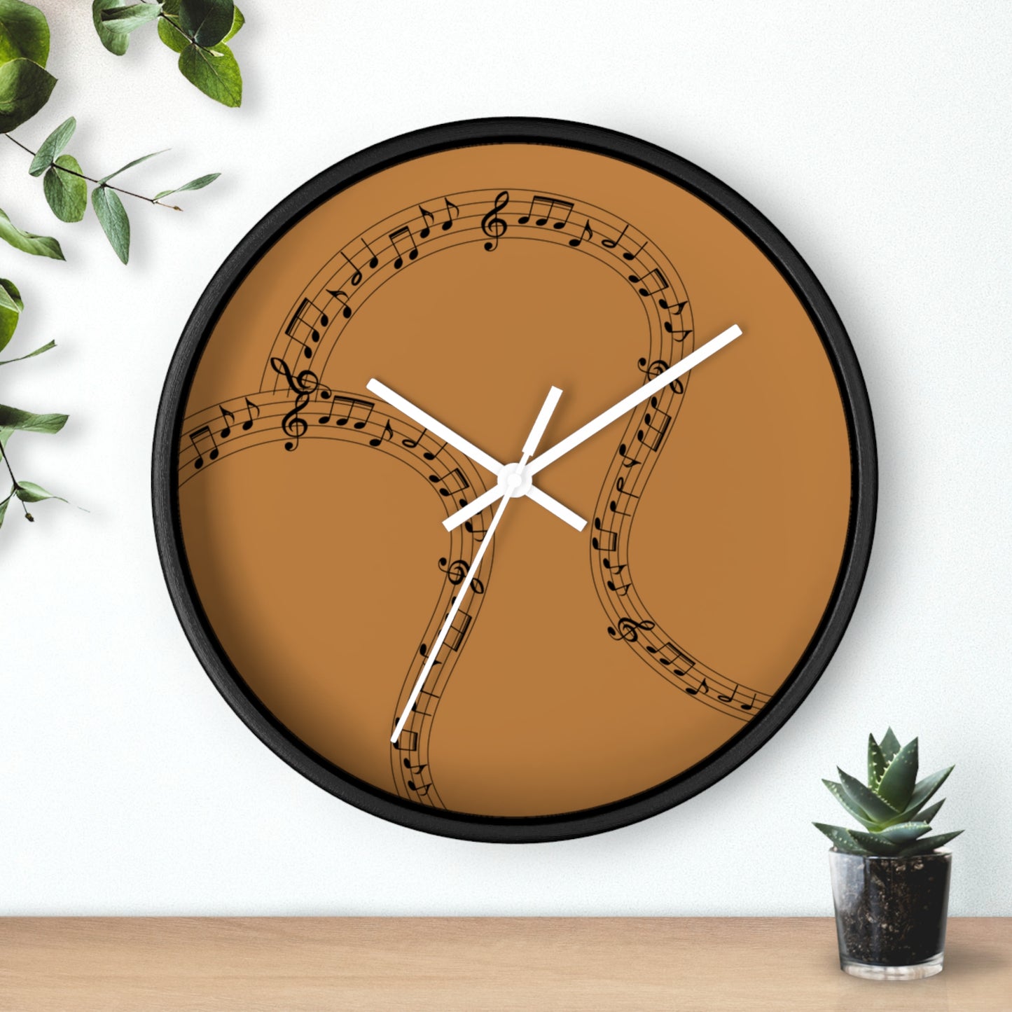 Musical Notes Wall Clock, Perfect for Music Lovers, Home Decor