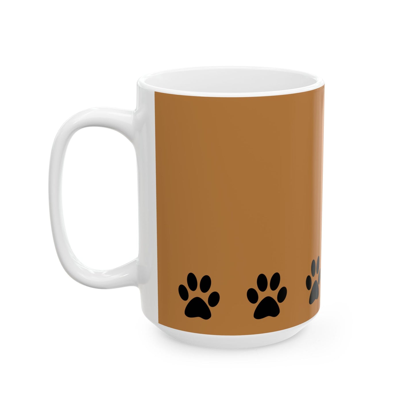 Paw Print Ceramic Mug - Ideal for Pet Lovers, Dog Owners, Animal Enthusiasts, Gift for Pet Birthdays, Cozy Coffee Moments, Kitchen Decor