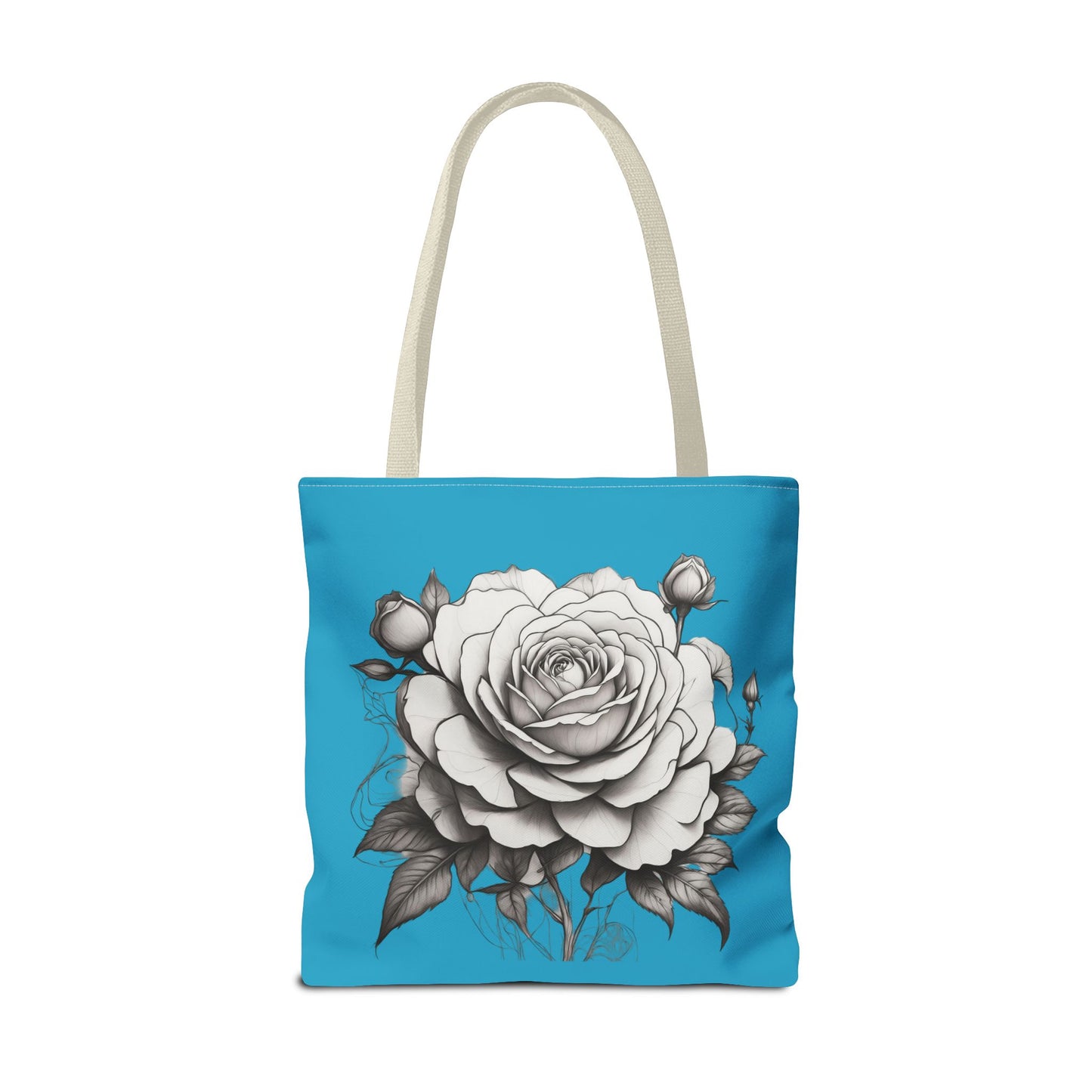 Elegant Floral Tote Bag with Roses, Chic Reusable Grocery Bag, Perfect Gift for Her, Stylish Handbag, Everyday Essentials