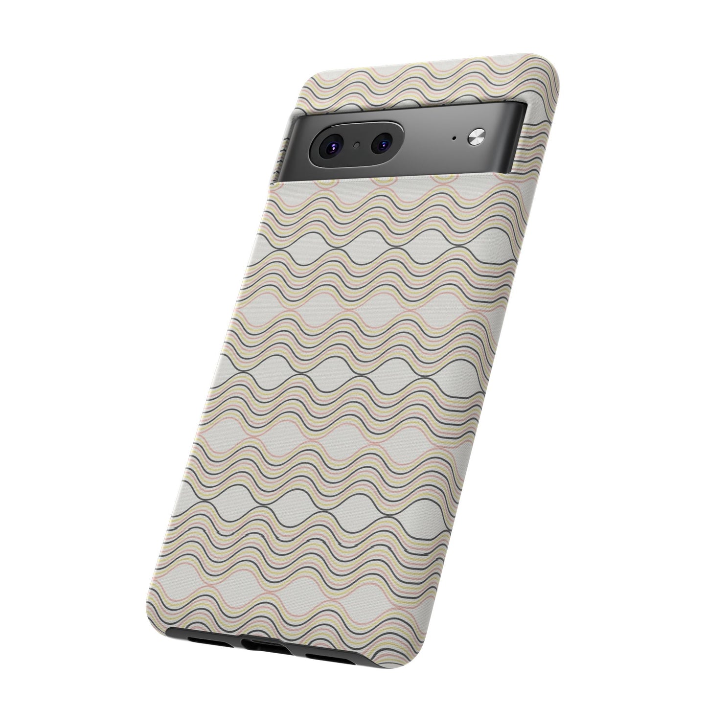 Stylish Phone Case for Tough Protection, Wavy Design, Chic Accessory, Gift for Her, Trendy Tech, Holiday Gift Idea