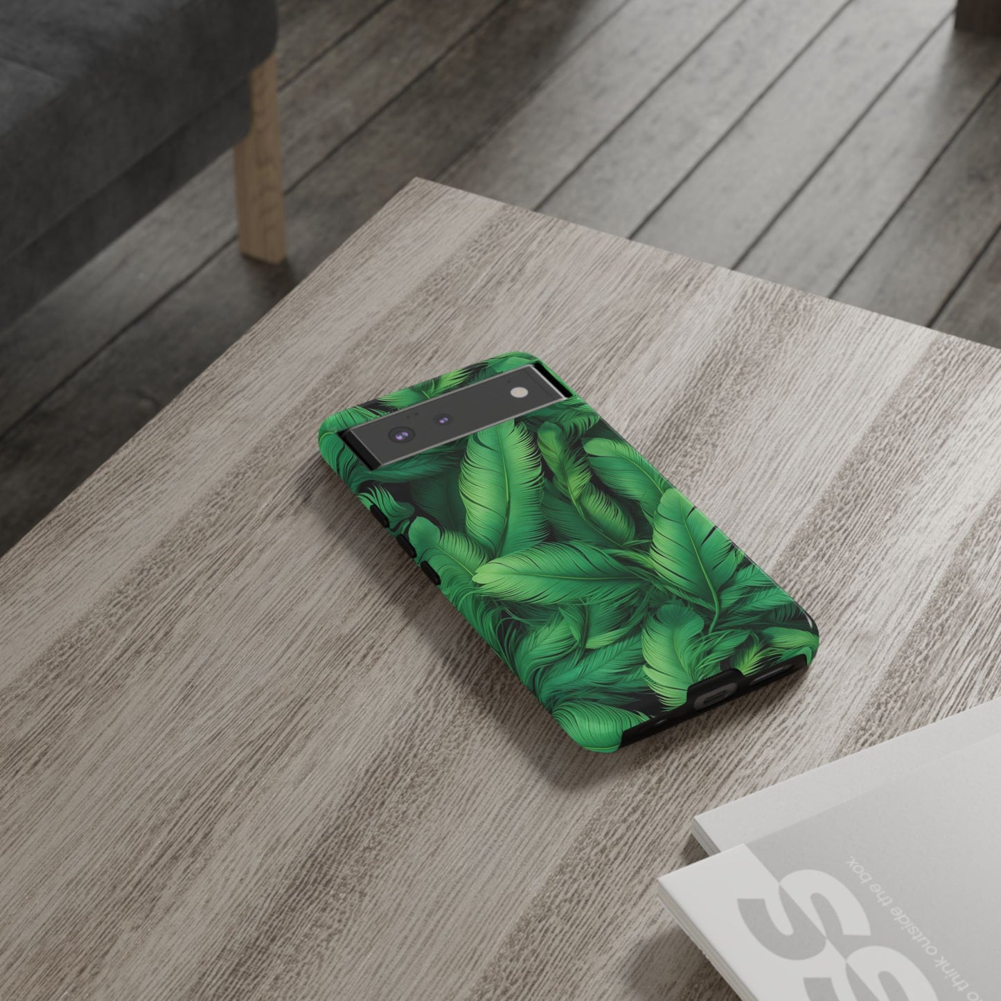 Tough Cases - Tropical Leaf Phone Case, Nature-inspired, Phone Accessory, Gift for Her, Jungle Theme, Eco-Friendly