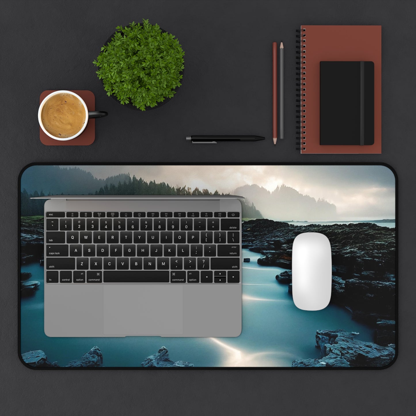 Scenic Desk Mat - Nature Inspired, Office Decor, Home Office Accessories, Gift for Designers, Stylish Workspace Mat