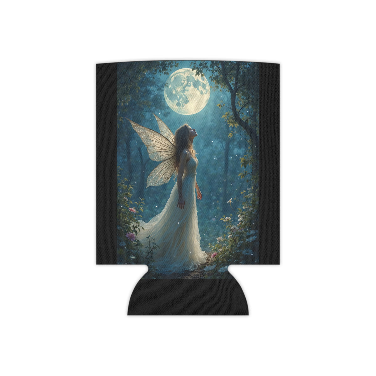 Fairy Moon Can Cooler | Enchanting Beverage Sleeve for Parties, Festivals, Outdoor Events, Gifts, Fairy Lovers
