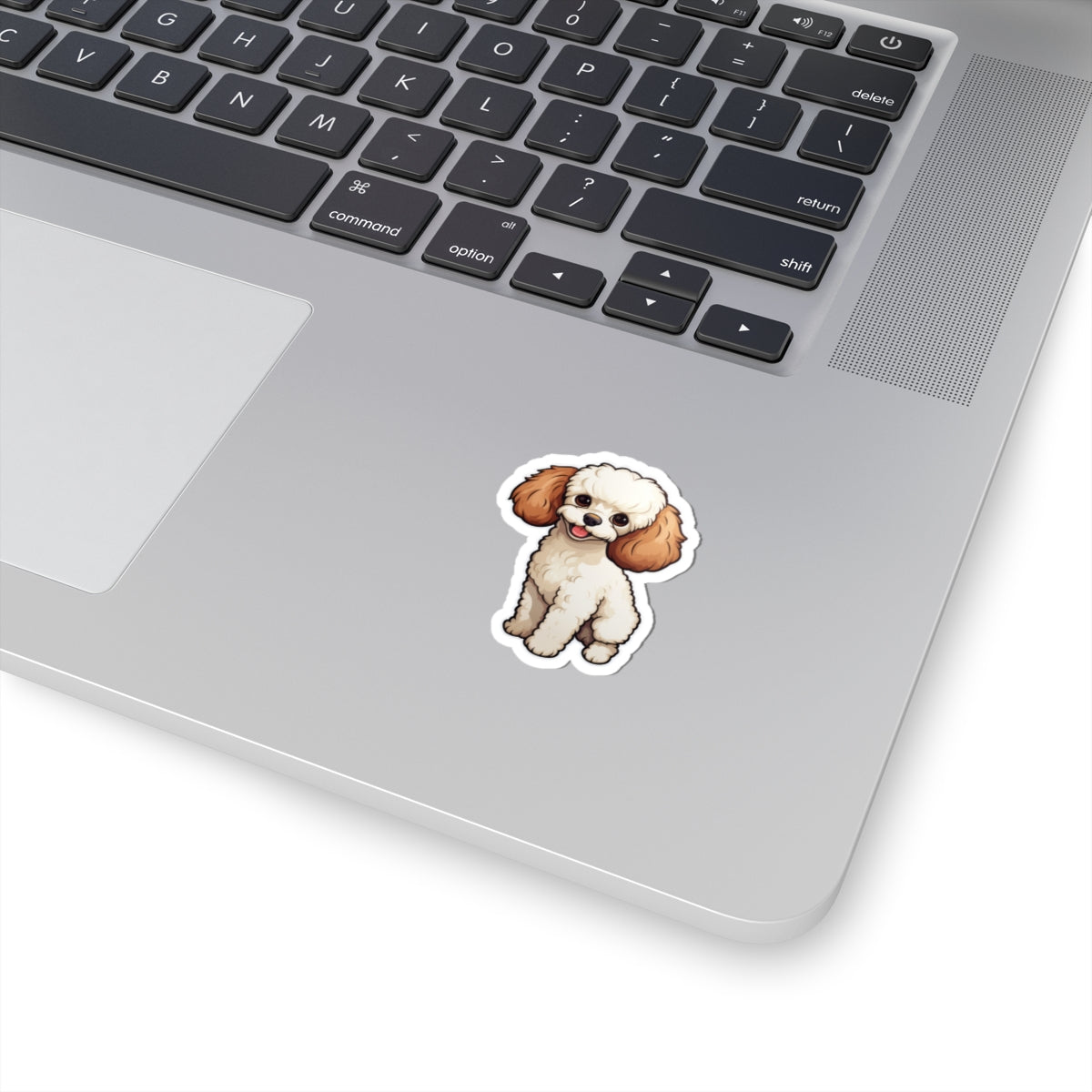 Cute Poodle Kiss-Cut Stickers, Dog Lover Decor, Laptop Stickers, Pet Gifts, Playful Home Accessories