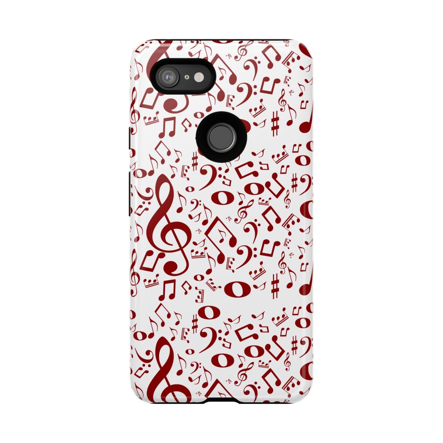 Musical Note Phone Case, Tough iPhone Cover, Gift for Musicians, Customizable, Music Lover's Accessory, Durable Phone Protection