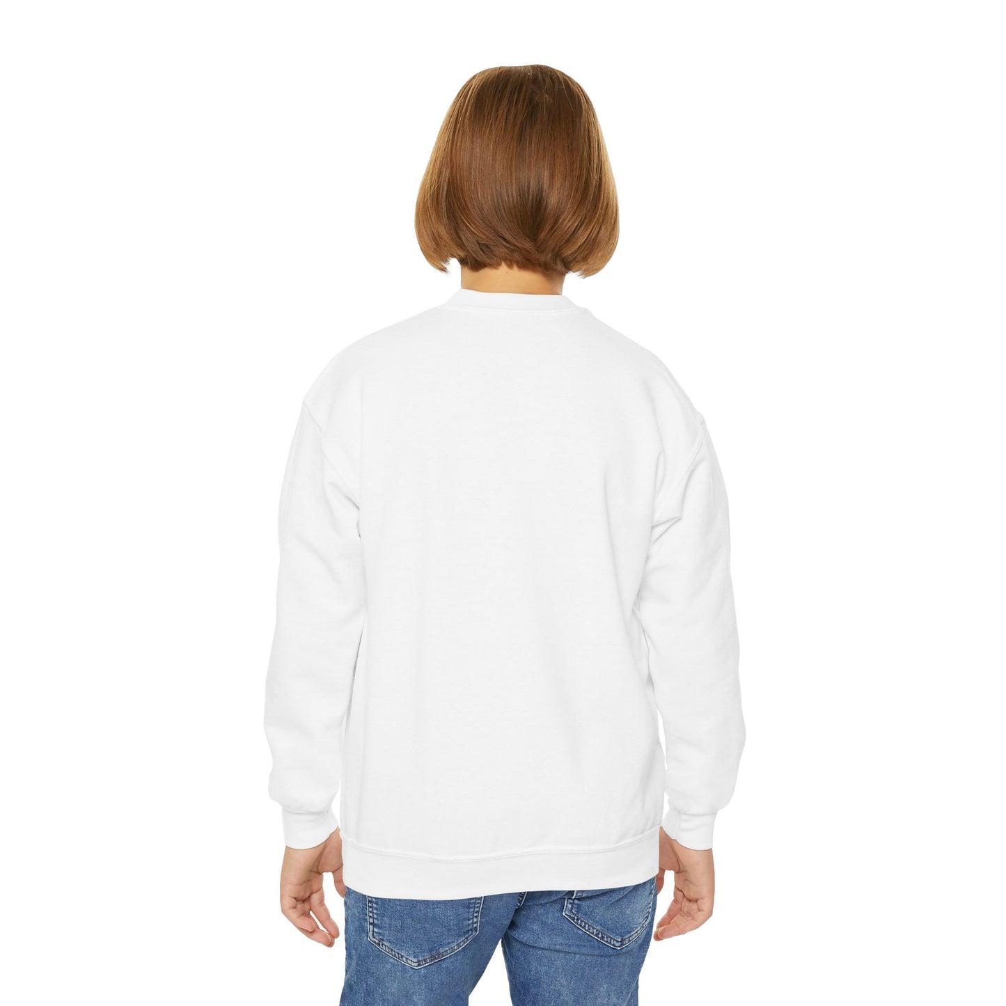 Cool Tiger Youth Crewneck Sweatshirt, Cute Animal Apparel, Teen Style, Gift for Kids, Casual Wear