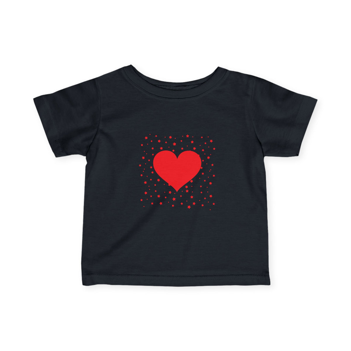 Infant Tee – Red Heart Confetti Baby Shirt