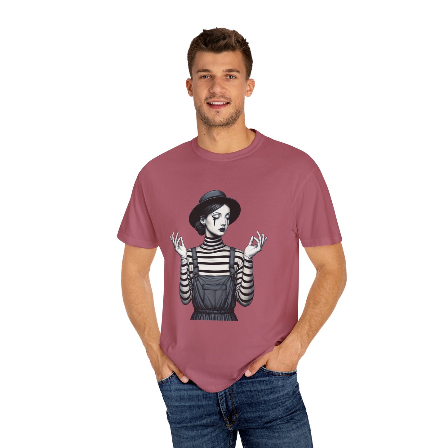 Gothic Striped Graphic Unisex T-Shirt, Edgy Casual Wear, Alternative Fashion, Gift for Her