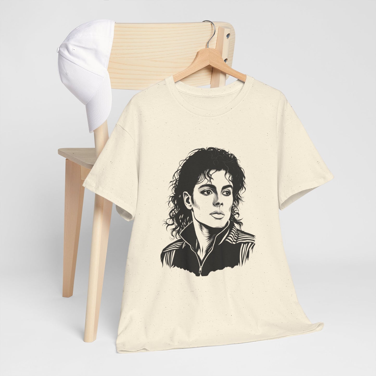 Michael Inspired Unisex Heavy Cotton Tee, Vintage Style Shirt, Retro Graphic Tee, Music Lover Gift, Unisex Casual Wear