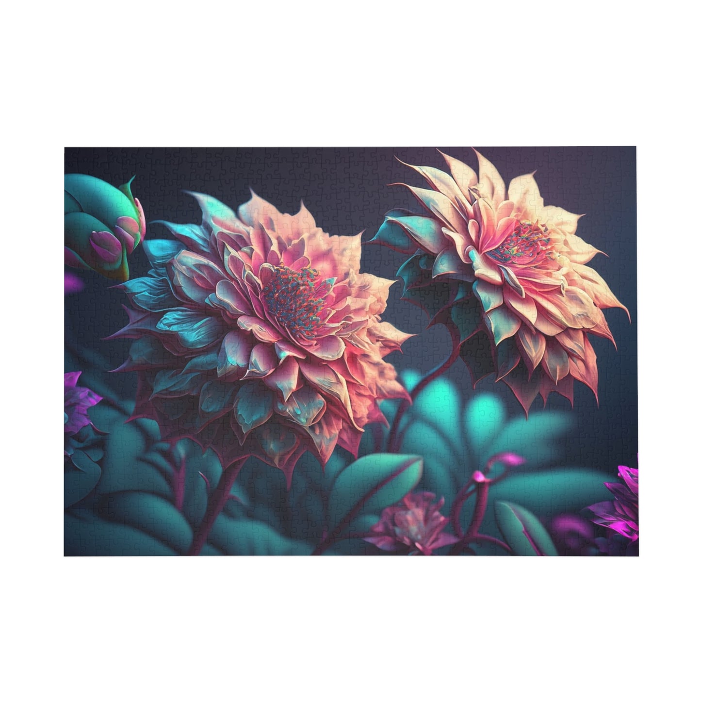 Floral Art Jigsaw Puzzle - 96 to 1000 Pieces, Home Decor, Family Fun, Gift for Puzzle Lovers, Flower Artwork, Relaxation Activity