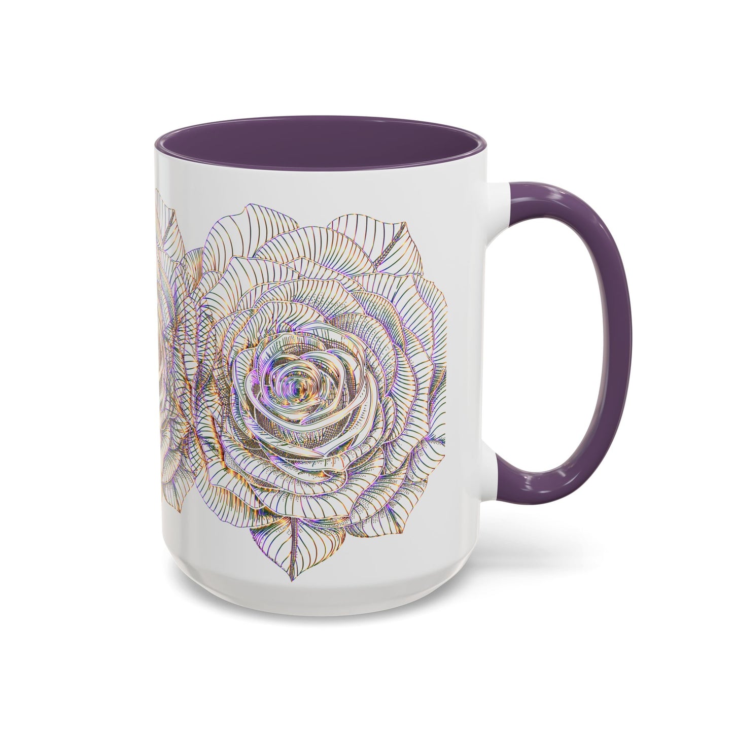 Holographic Floral Coffee Mug - Perfect Gift for Plant Lovers, Home Decor, Tea & Coffee Lovers, Mother's Day, Birthdays