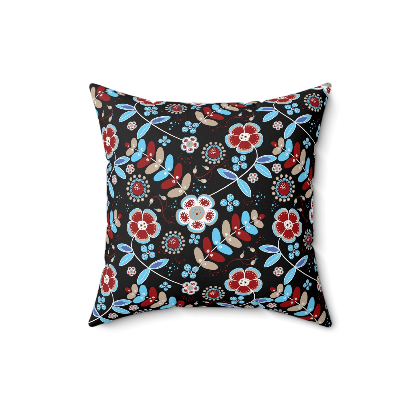 Floral Print Throw Pillow, Modern Decorative Cushion, Cozy Home Accent, Gift for Housewarming, Bohemian Style Decor