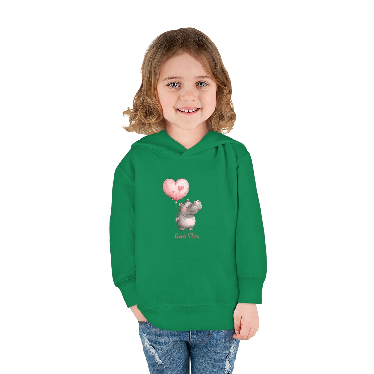 Good Vibes Toddler Hoodie, Cute Kids Pullover, Fleece Jacket, Fun Gifts for Toddlers, Baby Shower Present, Birthday Outfit
