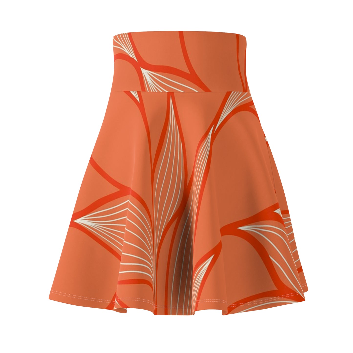 Vibrant Floral Women's Skater Skirt, Boho Chic Skirt, Spring Fashion Skirt, Casual Skirt, Dance Skirt, Stylish Skater Skirt