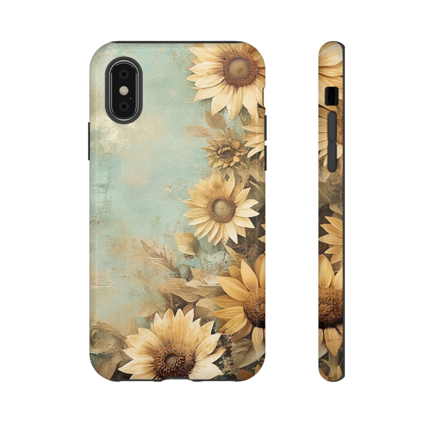 Sunflower Phone Case, Tough Shell Floral Cover, Nature Inspired Gift, Durable Protective Case, Perfect for Spring and Summer