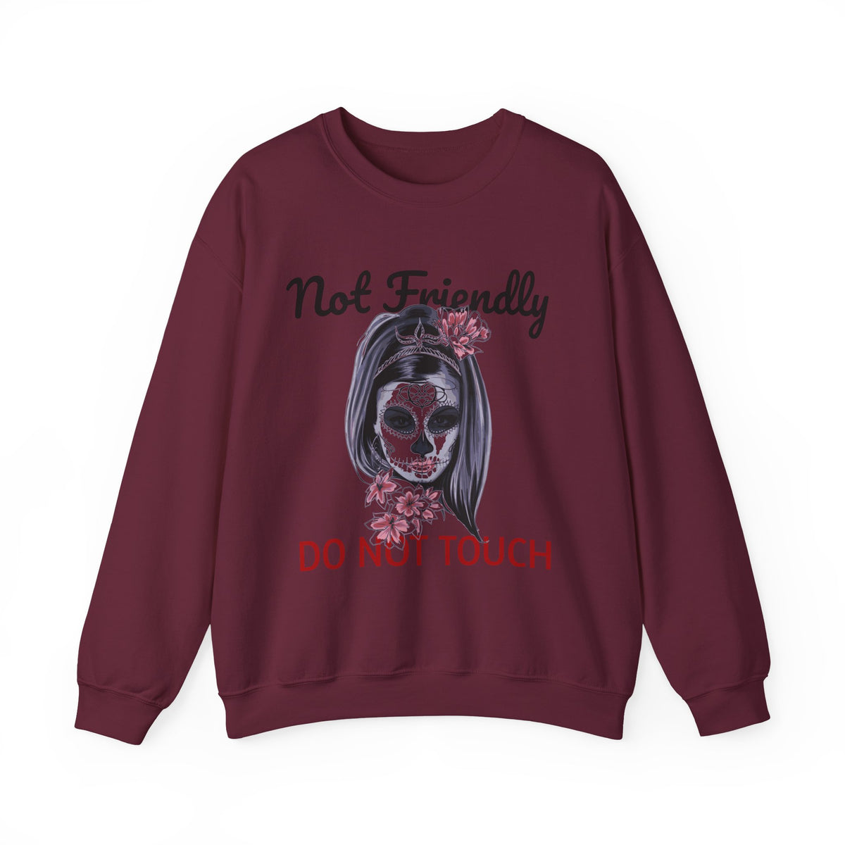 Edgy Skull Graphic Crewneck Sweatshirt | Halloween Gift, Casual Wear, Unisex Apparel, Cozy Sweatshirt, Unique Graphic Design
