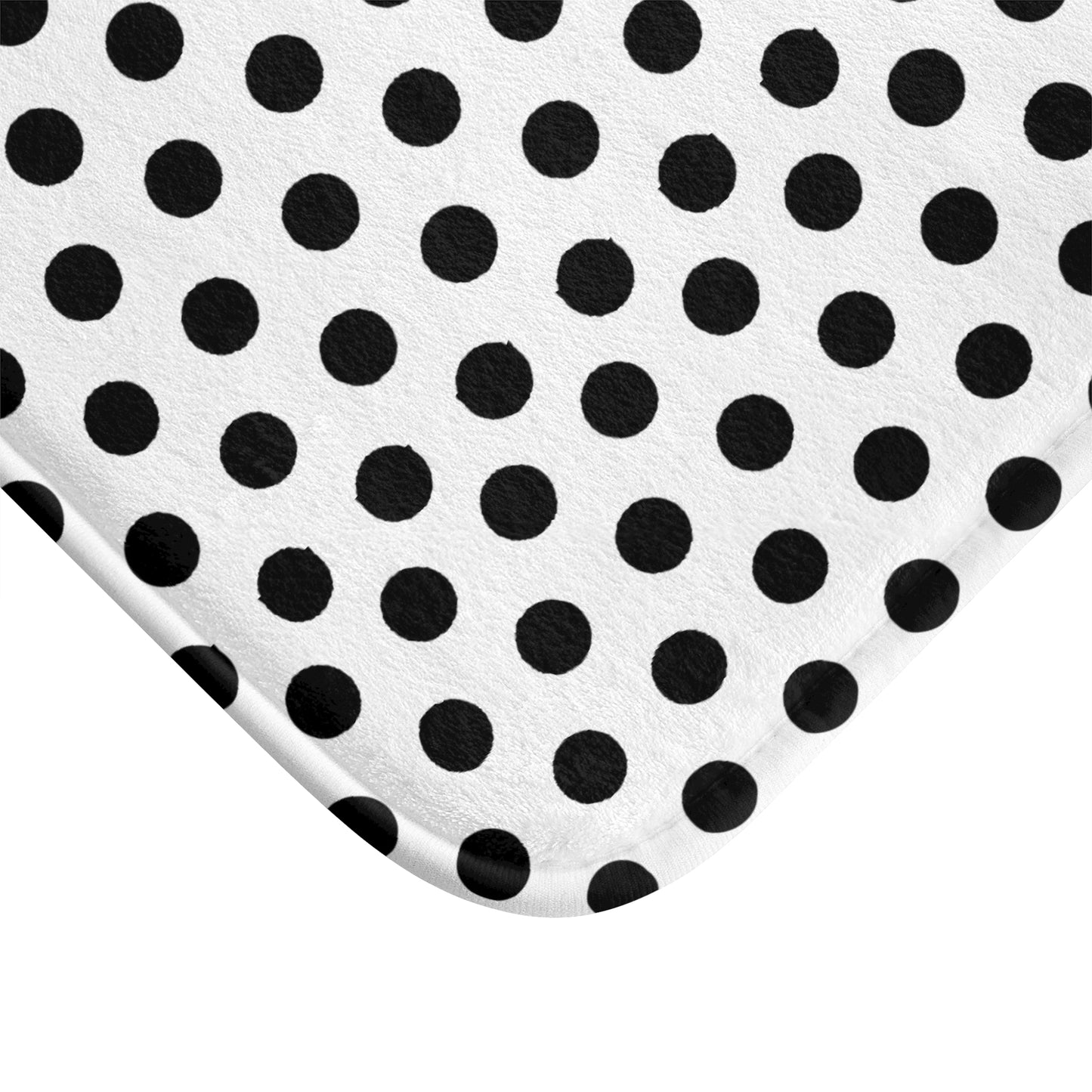 Stylish Polka Dot Bath Mat, Modern Bathroom Decor, Non-Slip Rug, Home Essentials, Gift for Her, Fun Bathroom Accessory