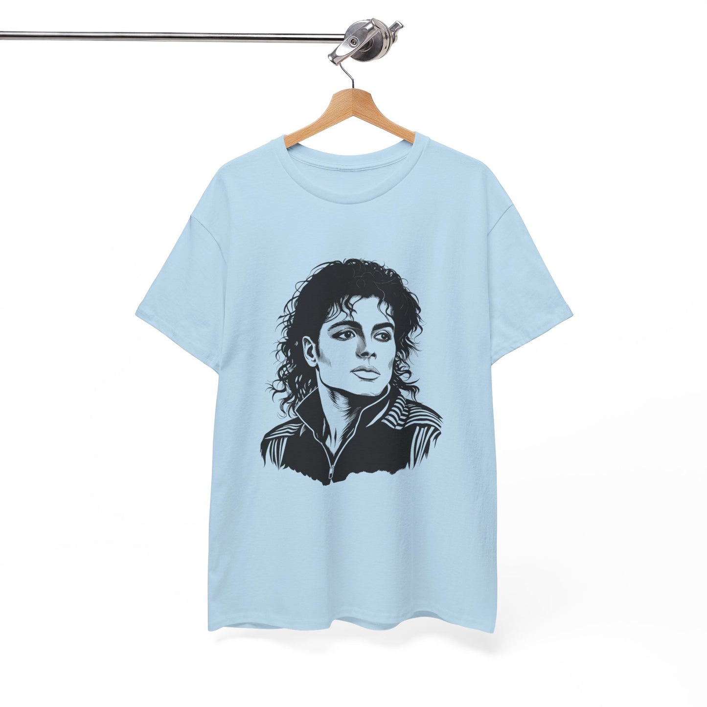 Michael Inspired Unisex Heavy Cotton Tee, Vintage Style Shirt, Retro Graphic Tee, Music Lover Gift, Unisex Casual Wear