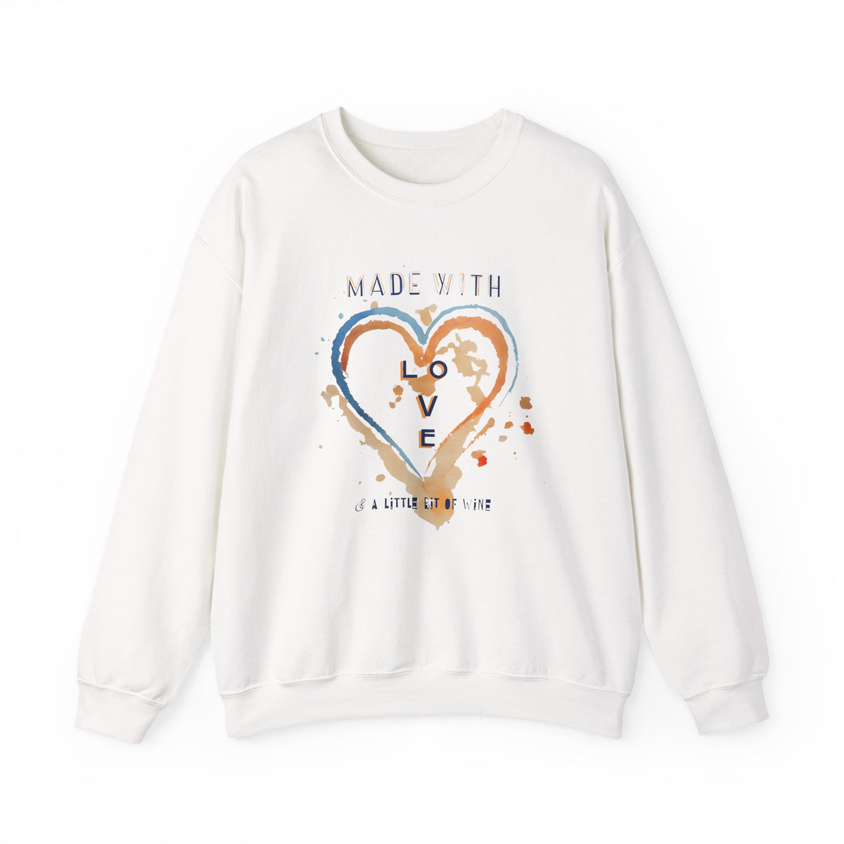 Made with Love Sweatshirt | Cozy Unisex Crewneck | Gift for Everyone | Perfect for Valentine’s Day, Birthdays, or Casual Wear