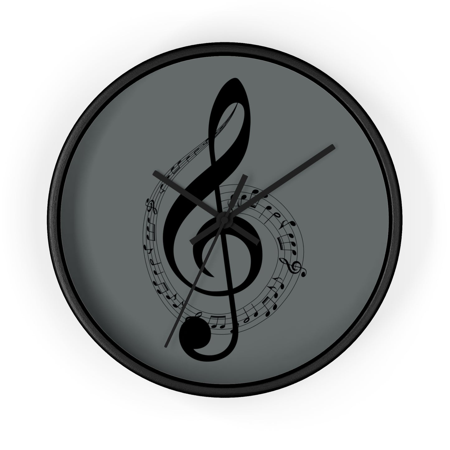 Musical Notes Wall Clock - Elegant Home Decor for Music Lovers