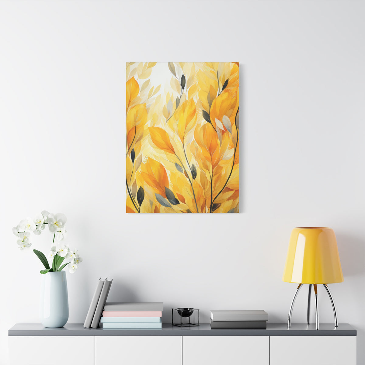 Gorgeous Yellow Matte Canvas Art Print, Stretched, 1.25"