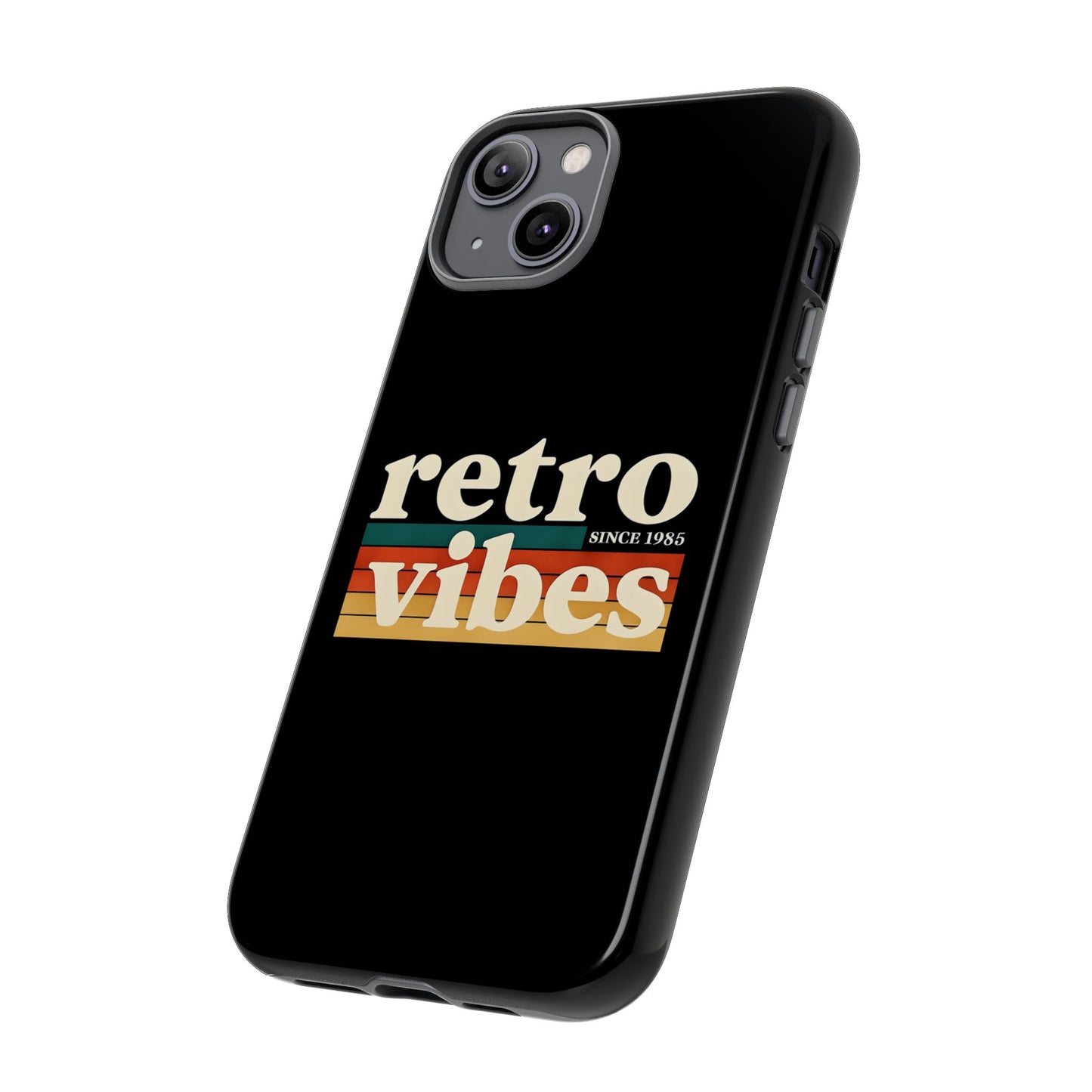 Retro Vibes Phone Case, Tough Phone Cover, Vintage Style Case, Gift for Music Lovers, Retro Aesthetic Accessory