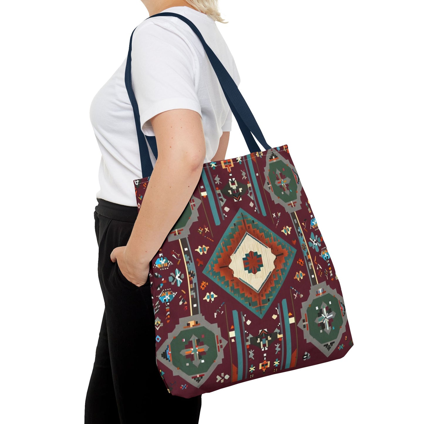 Bohemian Tote Bag, Stylish Reusable Shopping Bag