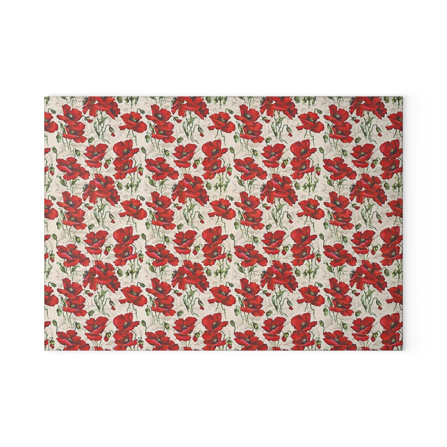 Elegant Floral Glass Cutting Board, Kitchen Decor, Gift for Cooks, Wedding Gift, Housewarming, Mother's Day