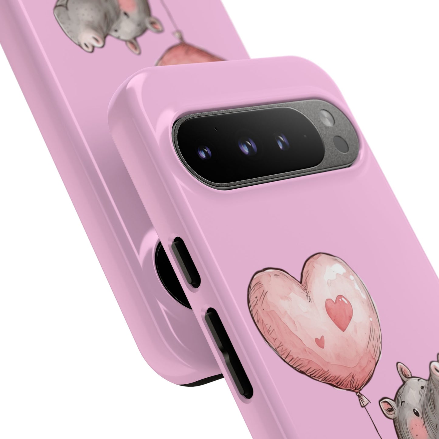 Cute Hippo Phone Case | Good Vibes, Gift for Friends, Cute Phone Accessories, Animal Lover Gift, Happy Phone Cover