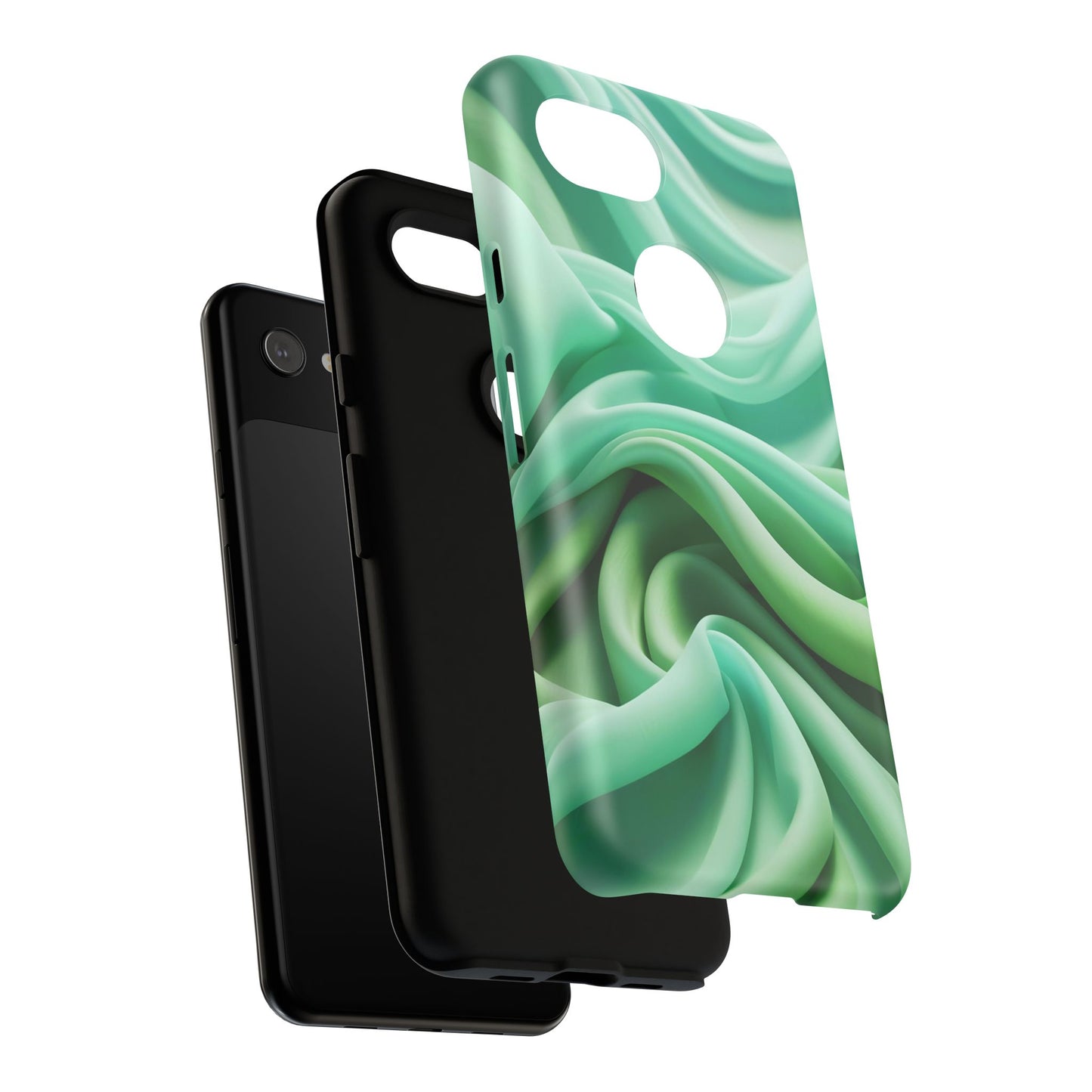 Stylish Phone Case, Tough Case, Green Abstract Design, Cell Phone Cover, Unique Gift, Trendy Accessory