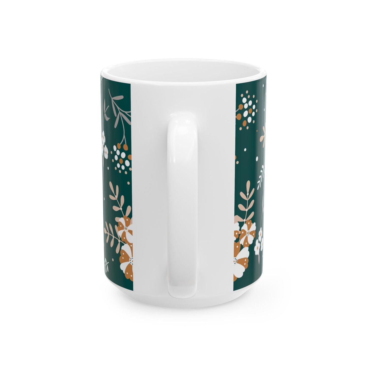 Floral Ceramic Mug | Botanical Tea Cup, Gift for Her, Coffee Lover, Housewarming, Relaxation, Unique Design