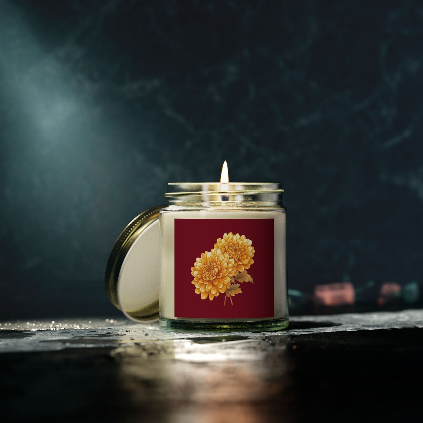 Floral Scented Candles - Hand-Poured Coconut Apricot Wax, Cozy Decor, Relaxation Gift, Home Fragrance, Gift for Her, Candle Lover