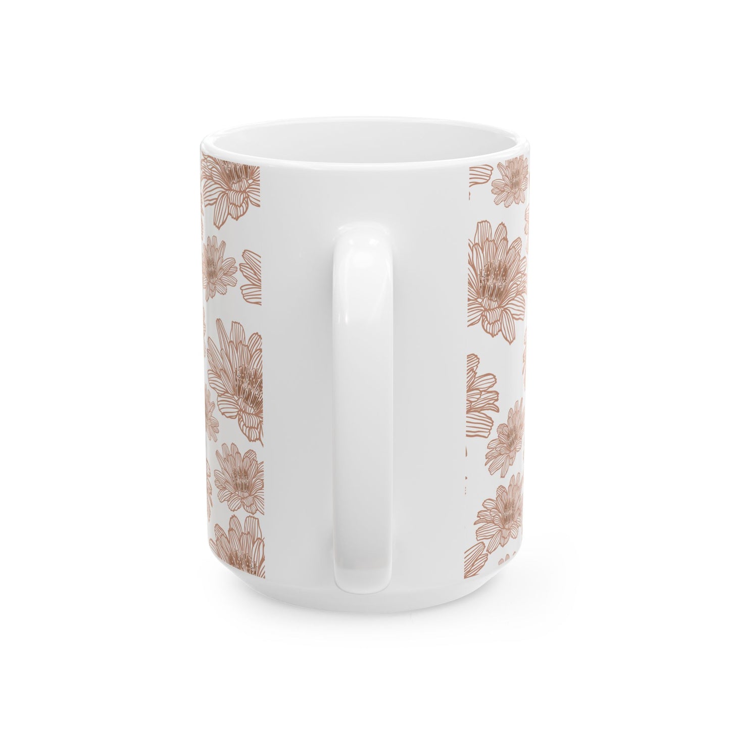 Floral Ceramic Mug, Tea Lover Gift, Coffee Mug, Vintage Style Mug, Housewarming Gift, Wedding Favor